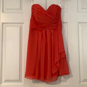 Coral bridesmaids dress